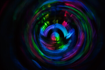Yoga meditation in lotus pose with aura spiritual