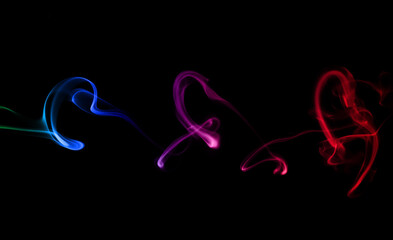 Obraz premium Colorful abstract rainbow smoke. 