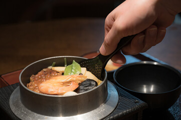 具だくさん釜飯