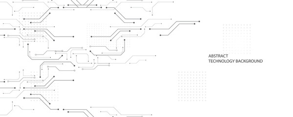 Fototapeta premium Abstract technology background, Illustration,Hi-tech communication concept innovation background,science and technology digital background 