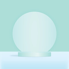 3d background products display podium vector icon illustration logo mascot hand drawn concept trandy cartoon	