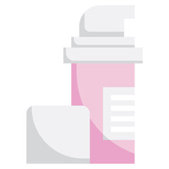 CONCEALER flat icon,linear,outline,graphic,illustration