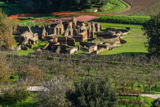 Thermae of the Forum at Cumae archaeological park, Pozzuoli, Campania region, Italy