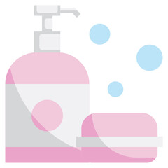 Fototapeta premium SOAP flat icon,linear,outline,graphic,illustration