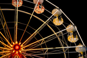 ferris wheel in night