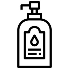 LOTION line icon,linear,outline,graphic,illustration