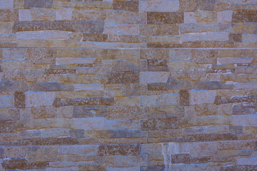 Texture of the limestone bricks for background. Natural pattern