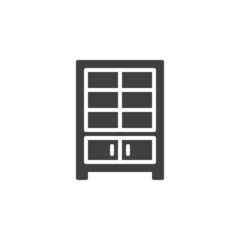Cupboard furniture vector icon