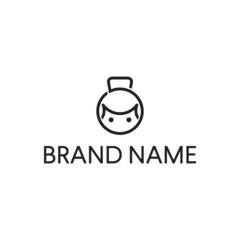 Sumo Fitness and Gym logo design vector