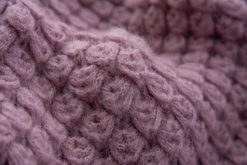 Pastel wool texture close up
