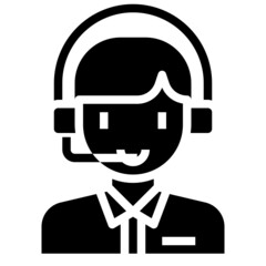 CALL CENTER glyph icon,linear,outline,graphic,illustration