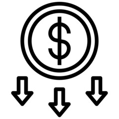 Obraz premium DISCOUNT line icon,linear,outline,graphic,illustration