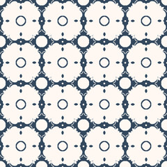 Black and white seamless pattern with arabesques