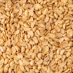 Fototapeta premium Closeup, top view of fried soy beans snack