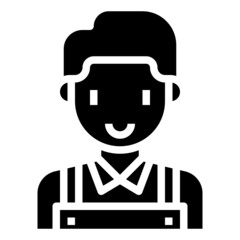 WAITRESS glyph icon,linear,outline,graphic,illustration