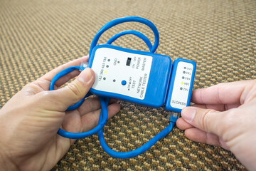 Network tester tools and system administrators will test the network cable