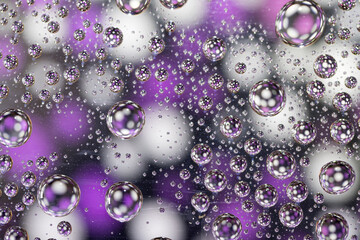 Water droplets on glasss as background