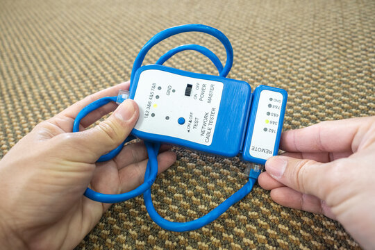 Network tester tools and system administrators will test the network cable