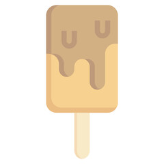 ICE CREAM flat icon,linear,outline,graphic,illustration
