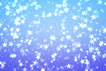 背景素材_イルミネーション_水色