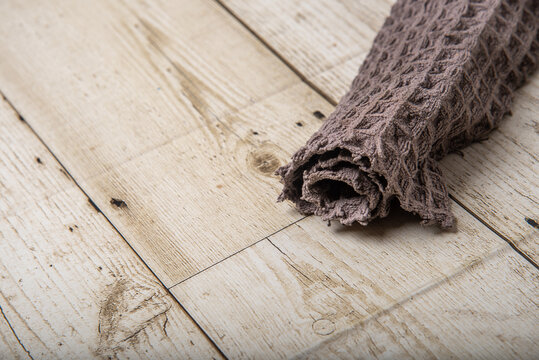 microfiber cloth nano technology on wooden floor