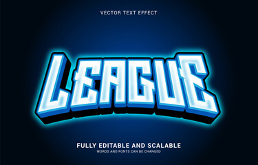 editable text effect, League style