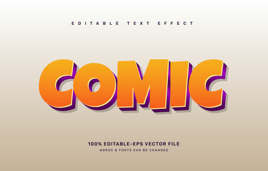 comic editable text effect template