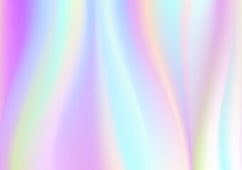 Iridescent art. Wonderful magic background. Rainbow pastel. Holographic design. Trendy background. Rainbow texture.