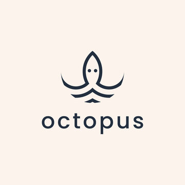 Octopus Vector Logo Design Inspiration