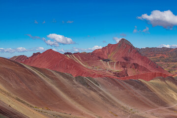 Fototapeta na wymiar Red mountains