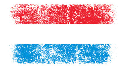 Luxembourg Flag Distressed Grunge Vintage Retro. Isolated on White Background