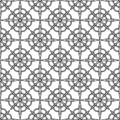 Seamless geometric pattern. Vector graphic black and white design for background, wallpaper, tile, backdrop, wrapping paper.