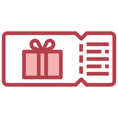 COUPON red line icon,linear,outline,graphic,illustration