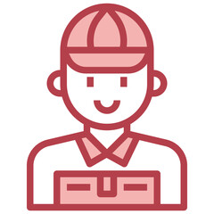 DELIVERY red line icon,linear,outline,graphic,illustration