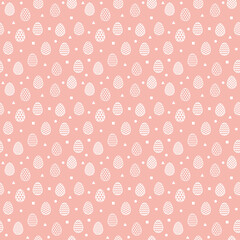Colourful Easter pattern with decorative eggs. Wrapping paper concept. Vector