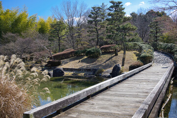 日本庭園と橋