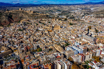 Lorca Spain | Die Stadt Lorca in Andalusien aus der Luft