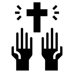 PRAY glyph icon,linear,outline,graphic,illustration