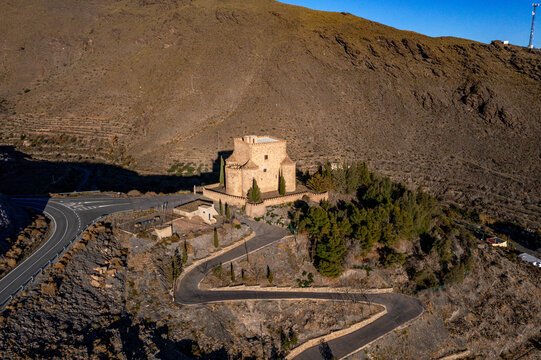 Gergal Castle in Andalucia from abobe