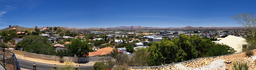Obraz premium View of Windhoeck from Heinitzburg Castle, Namibia
