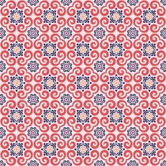 Seamless batik ornament pattern background