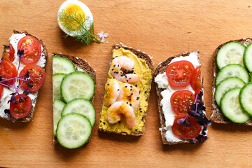 Different sandwiches