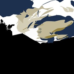 planes departing country map flag illustration