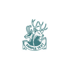 deer logo vector