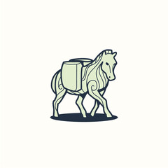 horse logo vector