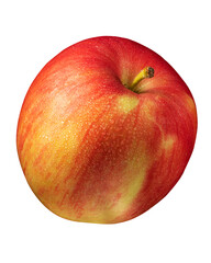 red apple on a white background