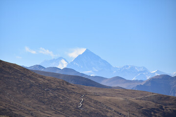 Views of Mount Everest and the Himalayas in Tibet