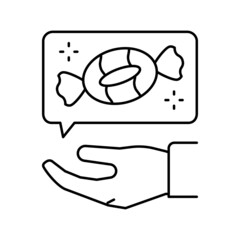 holiday celebration halloween line icon vector illustration