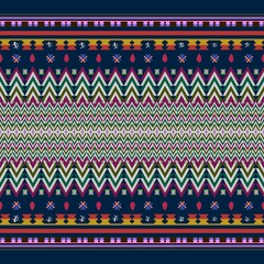 Ikat geometric folklore ornament. Tribal ethnic texture. Seamless striped pattern in Aztec style. Figure tribal embroidery. Indian, Scandinavian, Gyp sy, Mexican, folk pattern.ikat pattern.