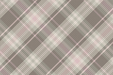 Seamless tartan plaid pattern with texture and pastel color. Vector illustration.